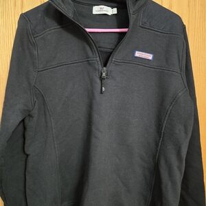 Vineyard Vines Black Quarter-Zip Pullover